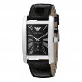 Emporio Armani Men's AR0143 Classic Black Leather Band Watch