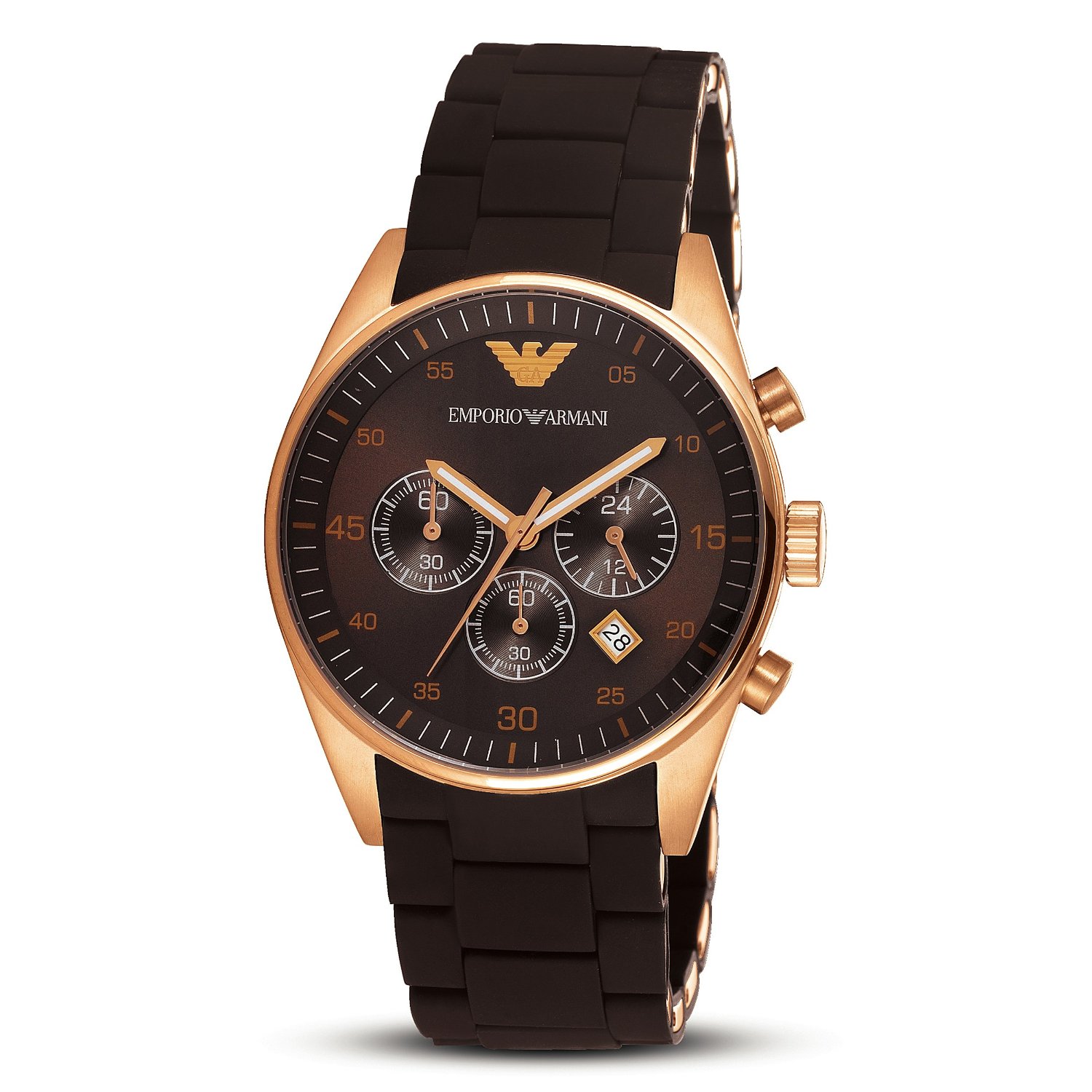 Emporio Armani Men's AR5890 Brown Sport Chronograph Watch — Armani Watches